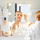 Advwin Dressing Table Stool Set 10 LED Bulbs Vanity