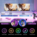 Advwin L Shaped Gaming Desk with Monitor Stand