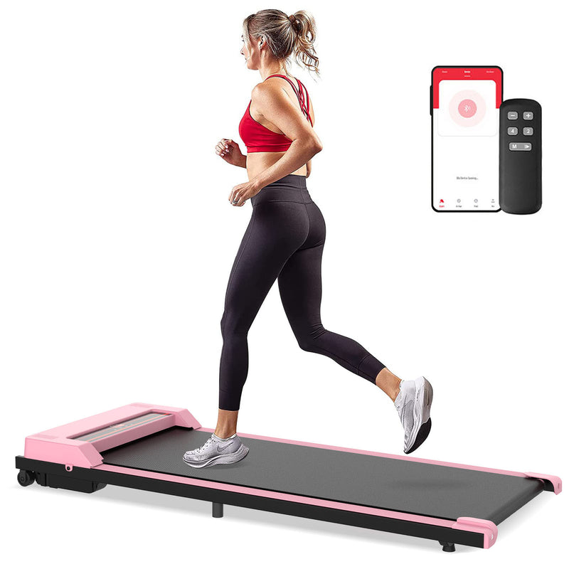 Advwin Walking Pad Treadmill Fitness Pink