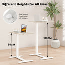 Advwin Mobile Standing Desk Pneumatic Height Adjustable