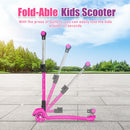 Advwin Kids Scooter Folding Kick Scooter Pink