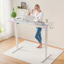 Advwin Electric Standing Desk with LED Lights Wireless Charging