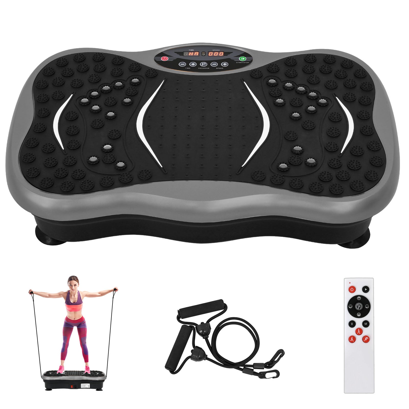 Ultra Slim Vibration Machine Whole Body Shaper Plate (Orange)