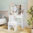 Advwin Dressing Table Stool Set Makeup Dresser