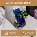 Advwin Dressing Table Stool Set with Mirror