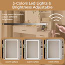 Advwin Dressing Table Stool Set with Mirror