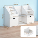 Advwin 4-in-1 Kids Bookcase with Reading Nook Standing Toys