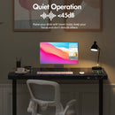 Advwin Electric Standing Desk with Drawer Glass Desktop