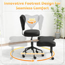 Advwin 360° Ergonomic Cross Legged Office Chair
