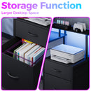 Advwin L Shaped Gaming Desk with Monitor Stand