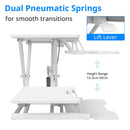 Advwin Standing Desk Height Adjustable White