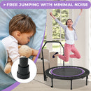 Advwin 48 inch Foldable Rebounder Trampoline Purple