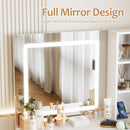 dressing table with mirror