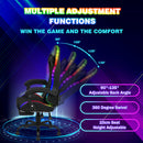 Advwin Gaming Chair 12 RGB LED Massage Chair Black