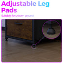 Advwin L Shaped Gaming Desk with Monitor Stand