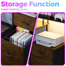 Advwin L Shaped Gaming Desk with Monitor Stand