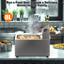 Advwin 8L Commercial Electric Deep Fryer w/Fryer Baskets