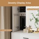 Advwin Dressing Table Stool Set with Mirror