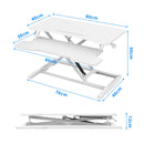 Advwin Standing Desk Height Adjustable White