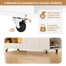 Advwin Kitchen Island Cart on Wheels with Charging Station