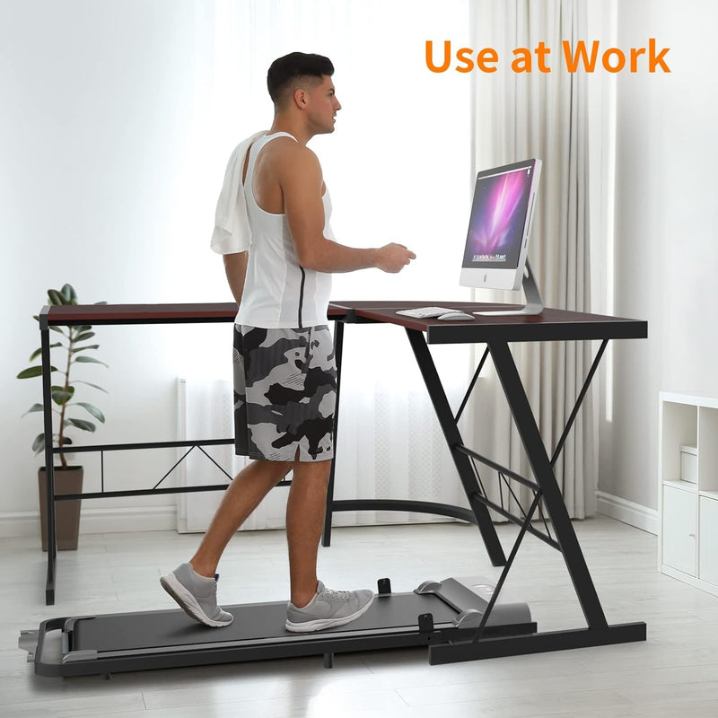 Advwin Walking Pad Treadmill Fitness Foldable Gray