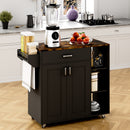 Advwin Kitchen Island Cart on Wheels with Charging Station