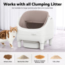 Advwin Open Top Automatic Self Cleaning Cat Litter Box