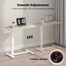 Advwin Mobile Standing Desk Pneumatic Height Adjustable