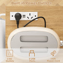 Advwin Kitchen Island Cart on Wheels with Charging Station