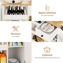 Advwin Kitchen Island Cart on Wheels with Charging Station