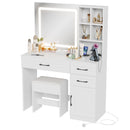 dressing table with mirror