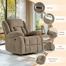 Advwin 8-Point Electric Heat Massage Chair Light Brown