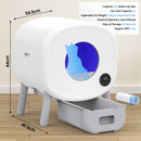 Advwin Self Cleaning Cat Litter Box Litter Mat Included