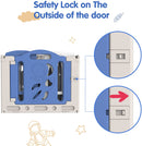 Advwin Foldable Playpen Safety Lock on the Outside of the door
