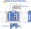 Advwin Kids Foldable Playpen with Sturdy Secure Structure