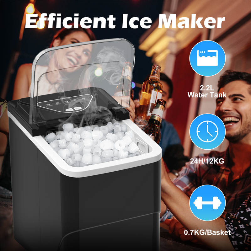 Advwin 2L 12KG Ice Makers Self-Cleaning Ice Machine