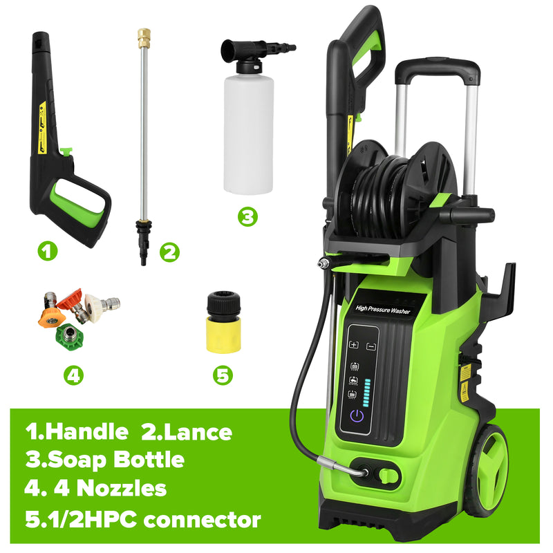 Advwin 3900PSI High Pressure Washer Cleaner LCD
