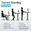 Advwin-Electric-Standing-Desk-Sit-Stand-Up-Riser-Height-Adjustable Motorised-Computer-Desk-Black-Table-Top-120cm-Black-Frame-160201700