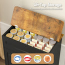 Advwin Dog Feeding Station with Storage & Steel Bowls