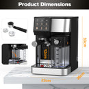 Advwin 3-in-1 Espresso Coffee Machine with Milk Frothe