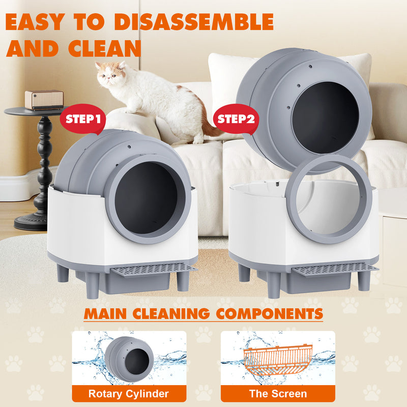 Advwin 88L Automatic Cat Litter Box Self Cleaning