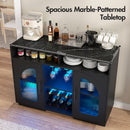 Advwin Storage Sideboard LED Buffet Cabinet