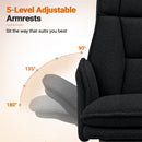 Advwin Office Armchair with Adjustable Arms & Footrest