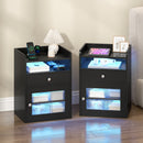 Advwin Bedside Table with Charging Station