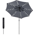 Advwin 3m Solar Patio Umbrella w/ 32 LED Lights & Cover