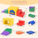Advwin 7-Piece Kids Foam Blocks Play Set w/ Anti-Slip Base