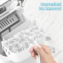Advwin 12KG Self-Cleaning Ice Makers with Handle White