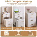Advwin Dressing Table Stool Set with Flip-Up Mirror (Pre-Order)