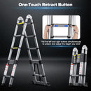 Advwin Multi-Purpose Telescopic Ladder 4.4m Aluminum