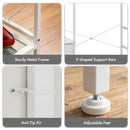 Advwin Portable Wardrobe with 2 Rods & 5 Drawers